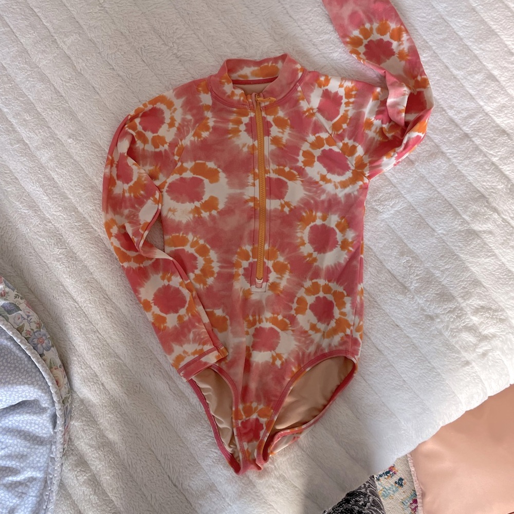 Long sleeve one piece rash guard